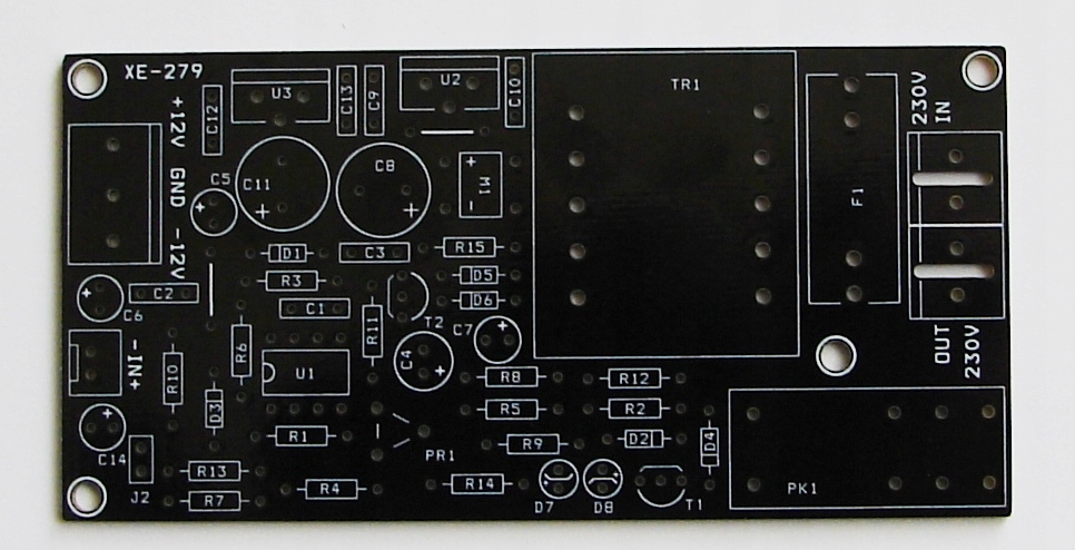 XE-279pcb. Plytka pcb Autowyłącznika Subwoofera