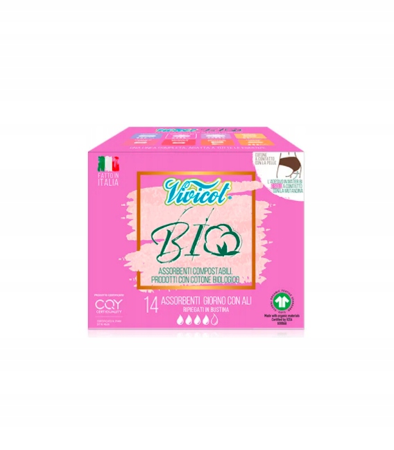 

Vivicot Bio Podpaski bawełniane na dzień 14 szt