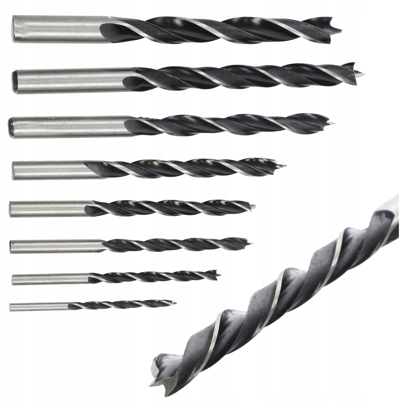 

Wiertła Do Drewna 3,0-10,0 MM Zestaw 8 Sztuk