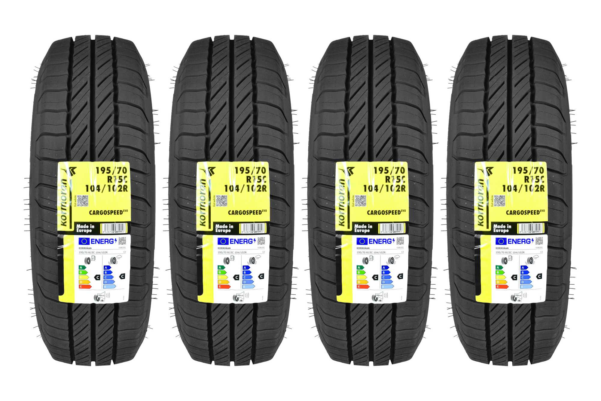 4 летние шины 195 / 70R15C KORMORAN CargoSpeedEVO