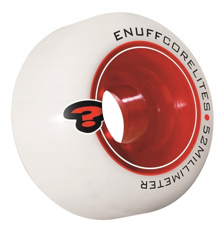 Kolečka Enuff tvrdá 52 mm 101A Corelites bílá/červená 4 ks