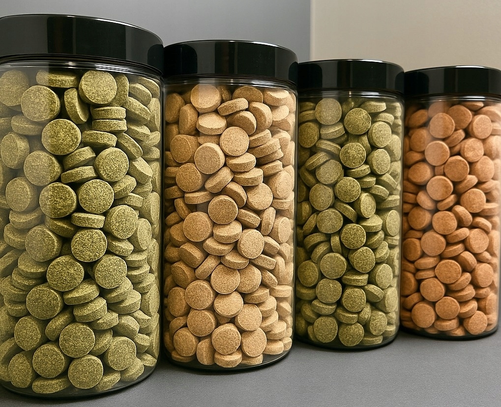 Tabletky pro akvarijní ryby a krevety Velká Zásoba pro ryby žijící při dně