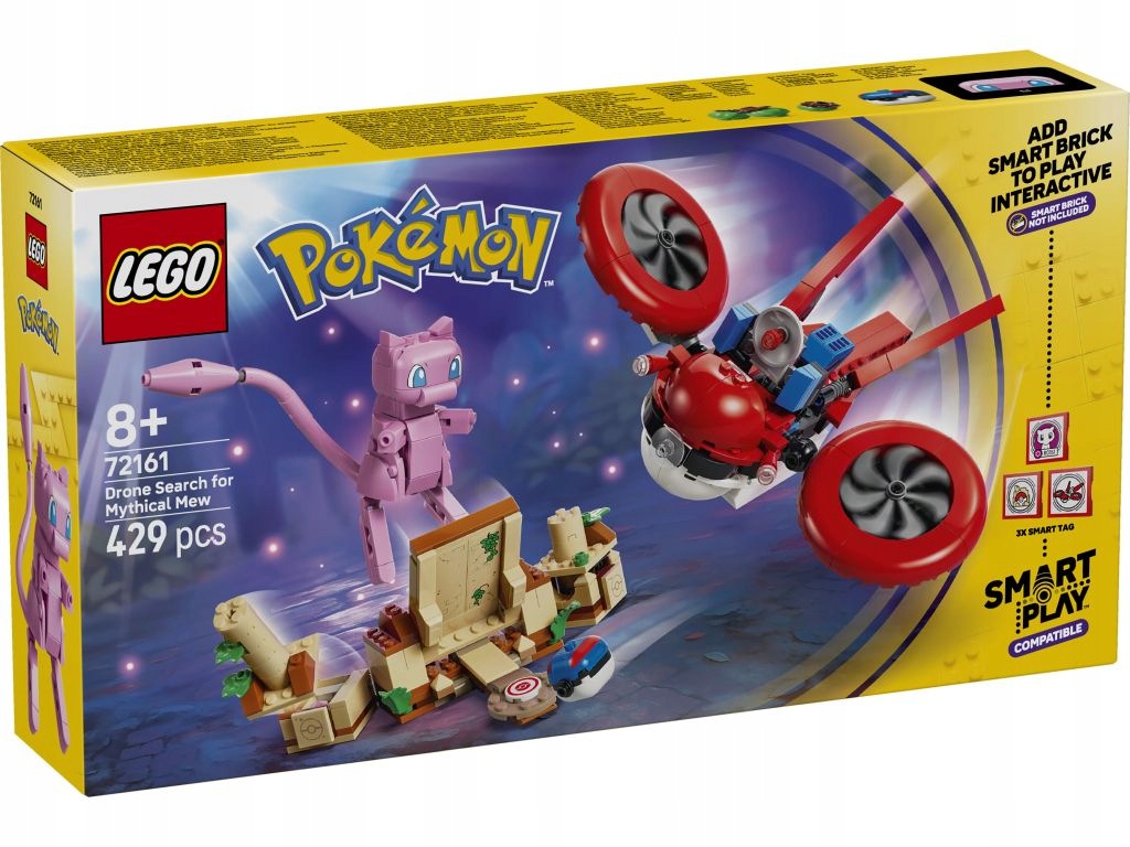 Lego 72161 Pokémon Smart Play: Hledání mýtického racka pomocí