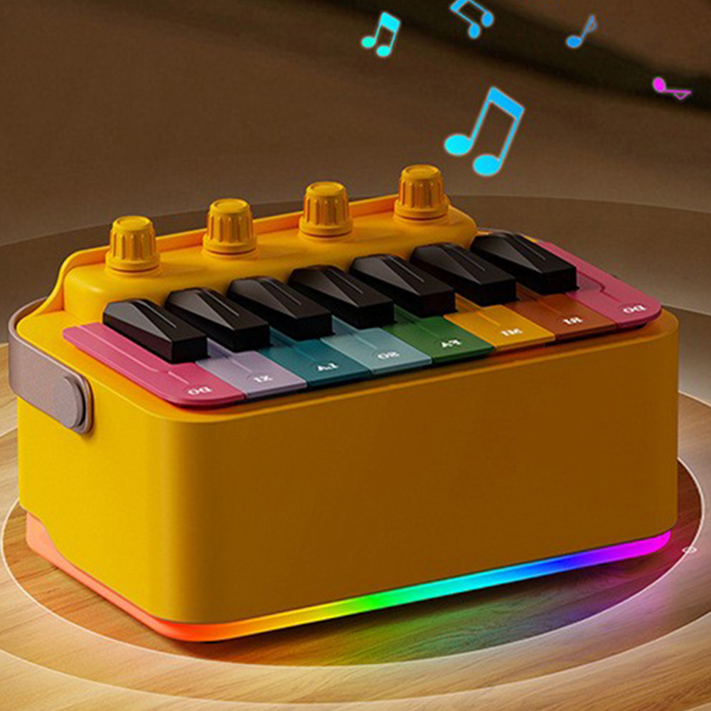 Elektronický přenosný Bluetooth reproduktor pro klavírní nabíjení s Rgb