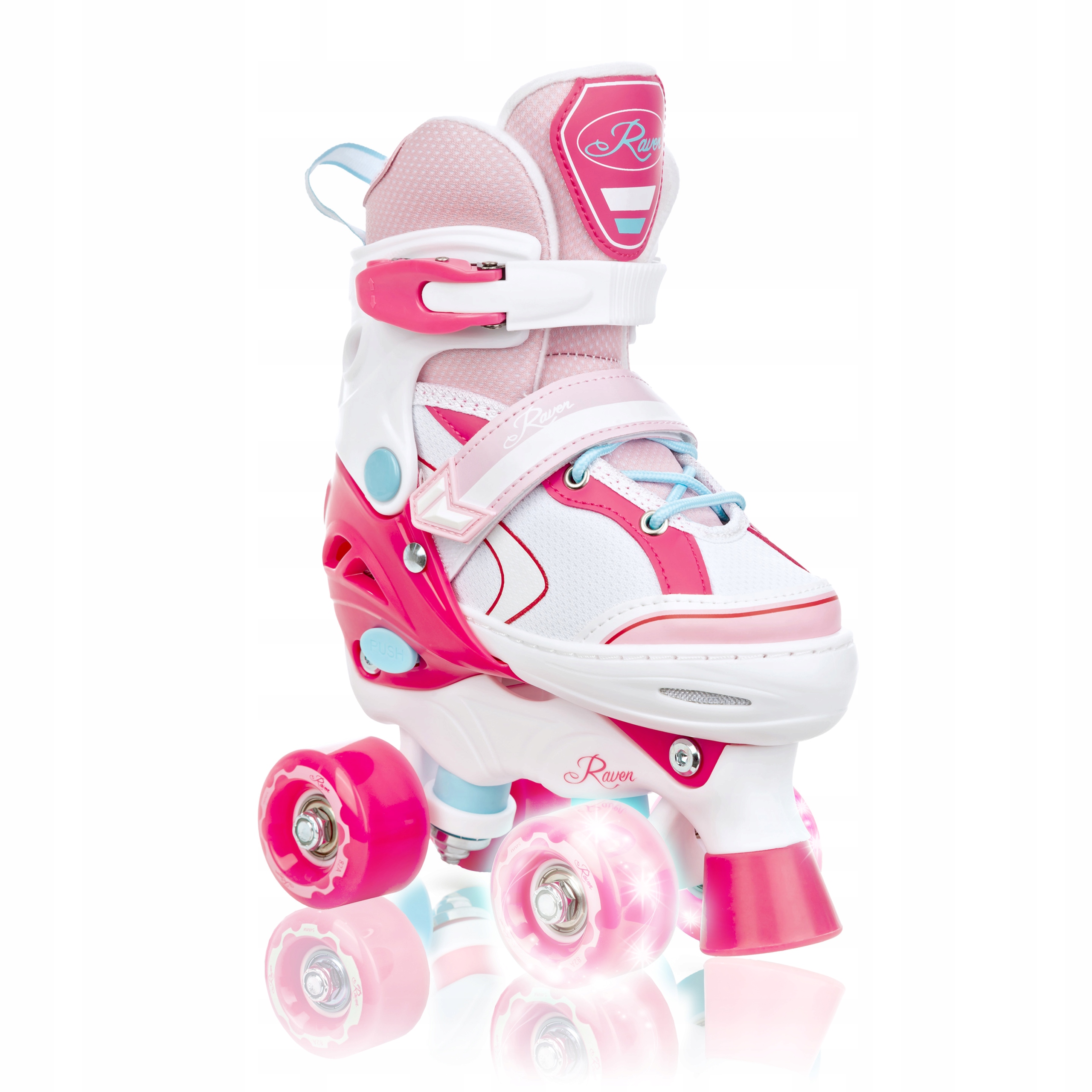 Регулируемые роликовые коньки Raven Lia Pink