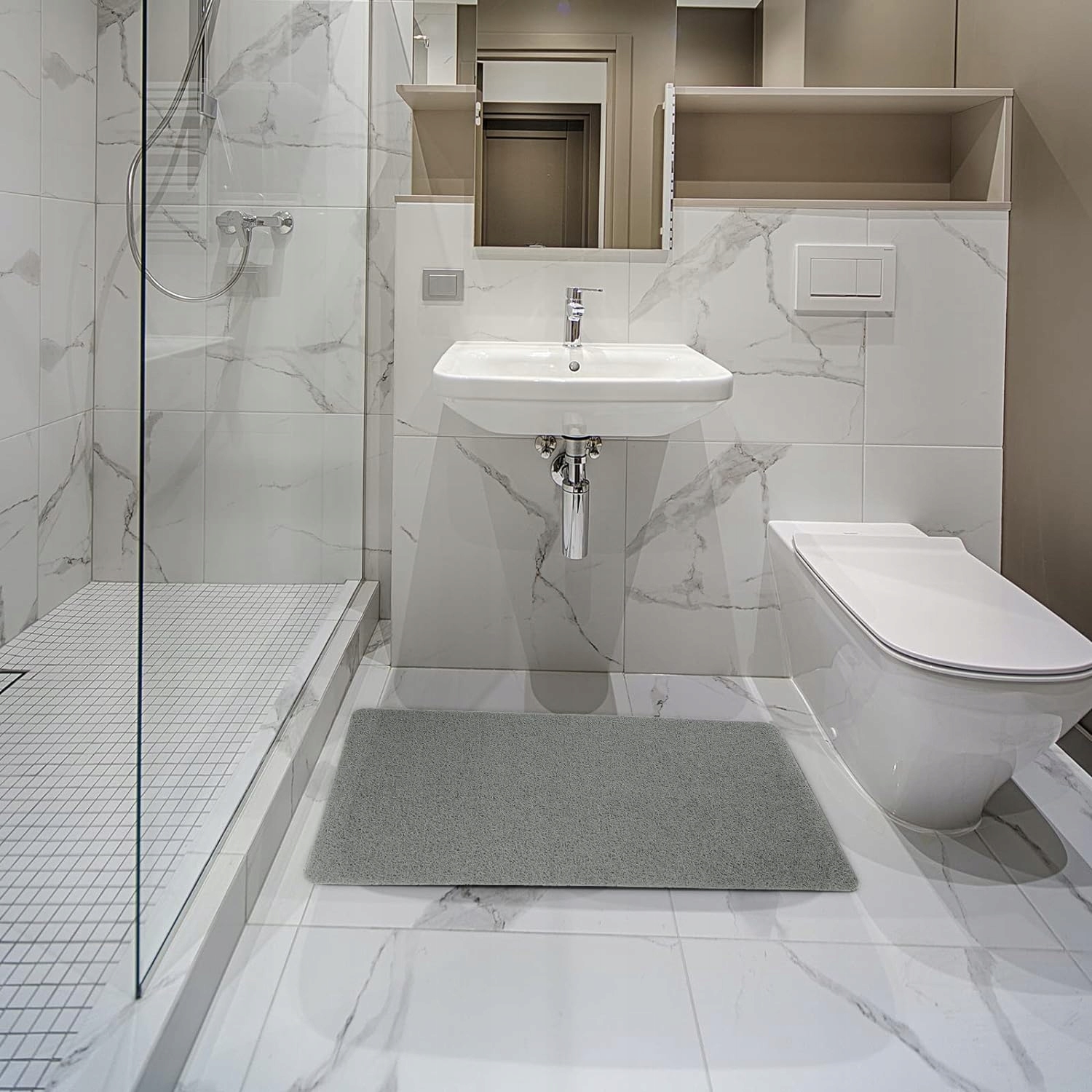 MATA ANTYPOŚLIZGOWA DO ŁAZIENKI PRYSZNICA WANNY 50x80cm Grubość 10 mm