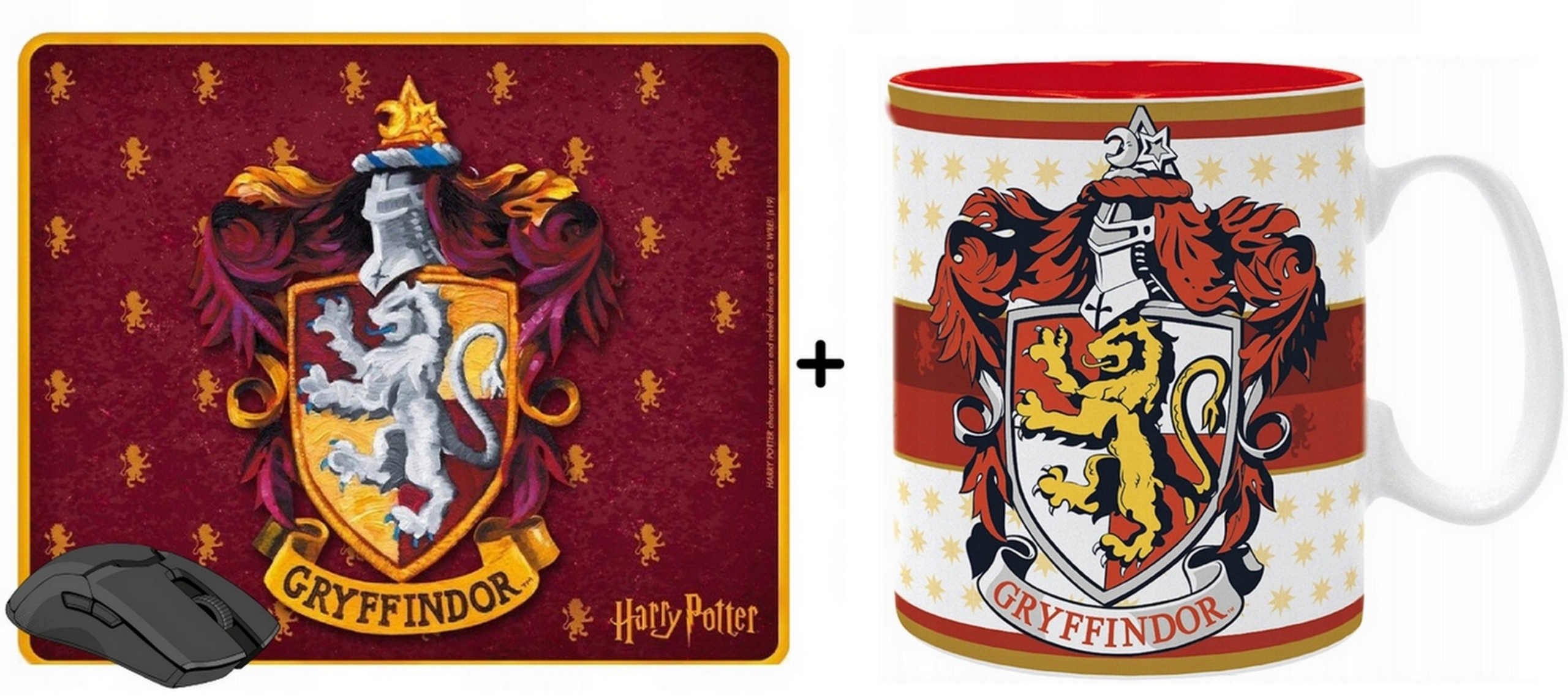 Sada dárek Harry Potter hrnek podložka myška Herb Gryffindor