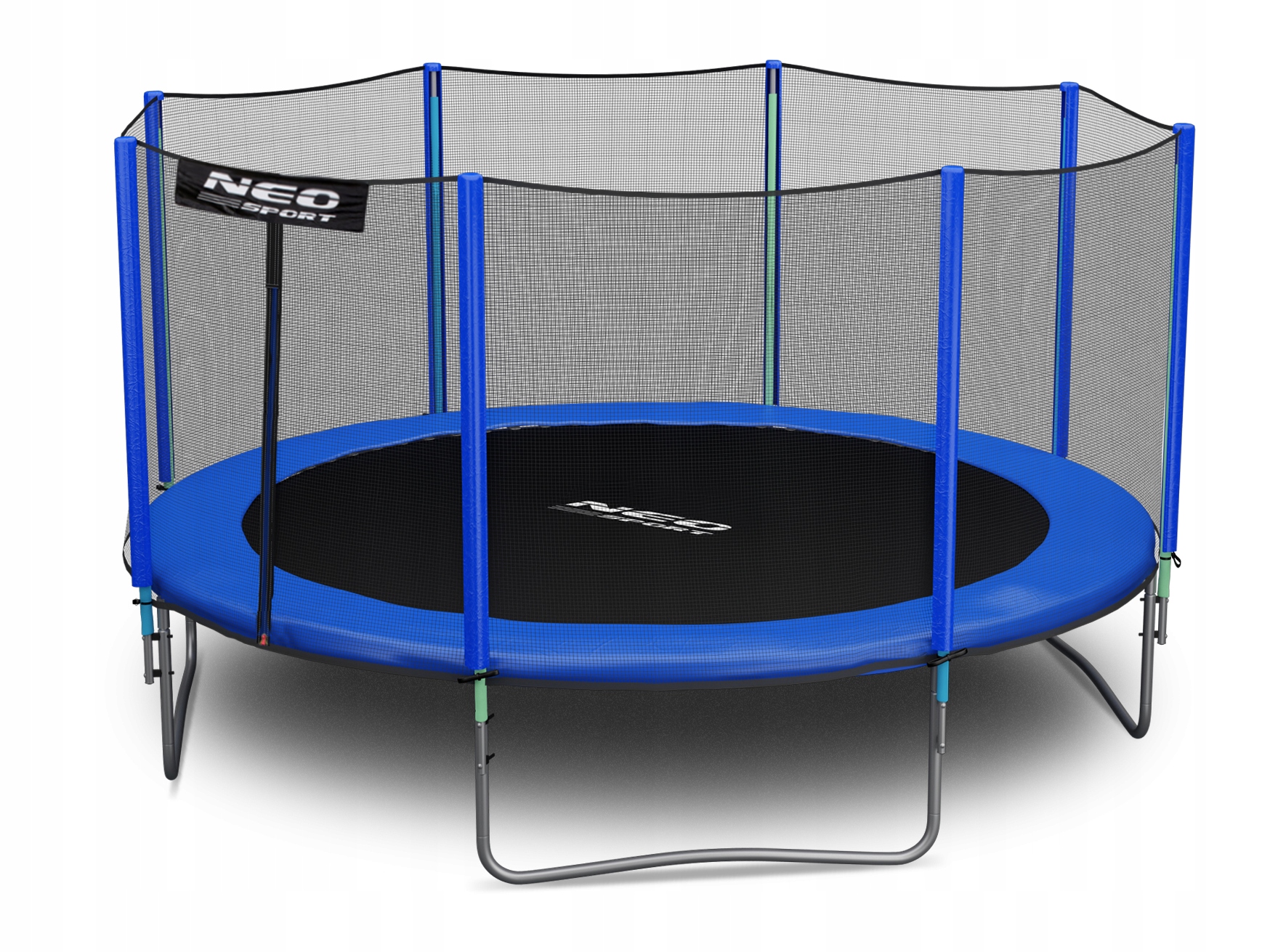 TRAMPOLINA OGRODOWA 374CM SIATKA DRABINKA NEOSPORT Liczba nóżek 4