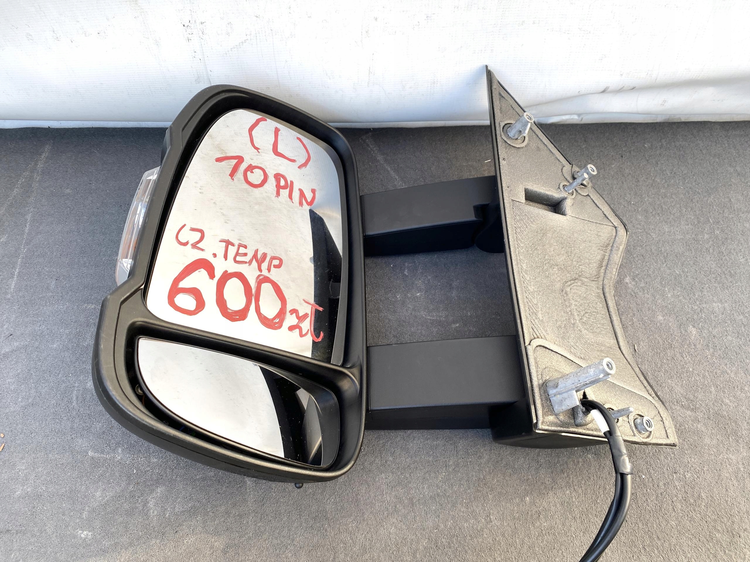 DUCATO BOXER JUMPER 12- mirror left DLUGIE 10 PIN CZ TEMP original