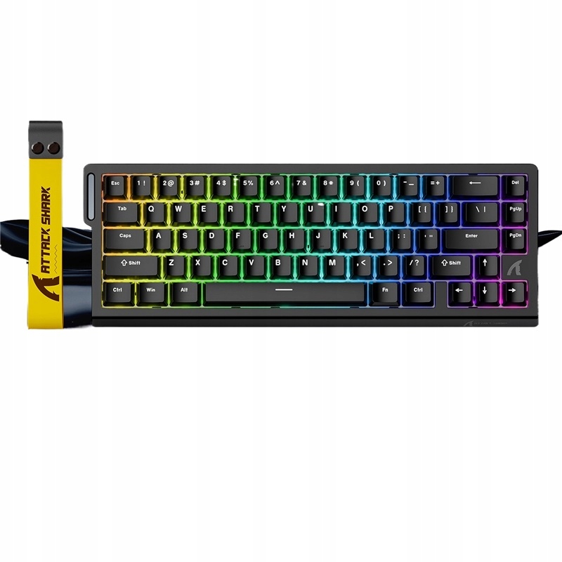 Klawiatura Attack Shark X68HE Magnetyczna 8KHZ Rapid Trigger Rgb Przewodowa