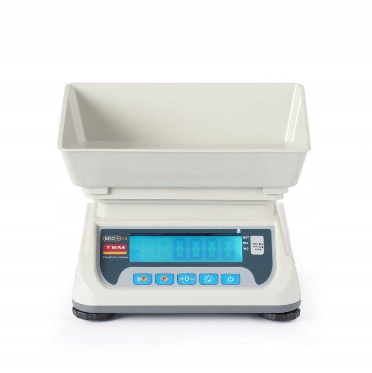 Haková Váha Hendi Teko do 6 kg pro gastronomii s LCD displejem