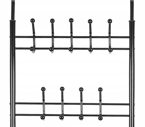 WIESZAK NA UBRANIA STOJĄCY KURTKI CZARNY METALOWY STOJAK HACZYKI KORYTARZ Rodzaj montażu stojący