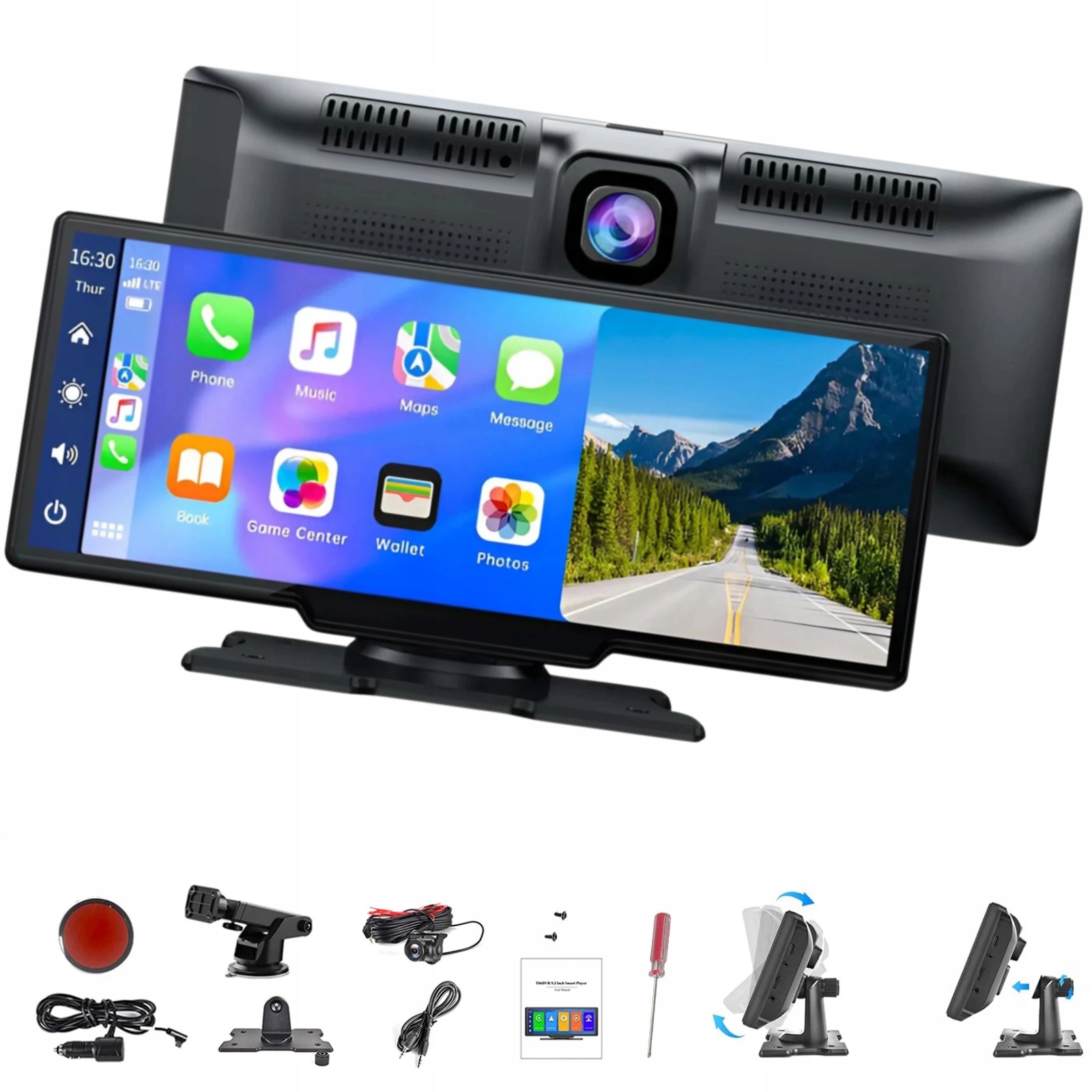 Radio Stacja Multimedialna Monitor Android Auto Apple Carplay z tylną Nowy