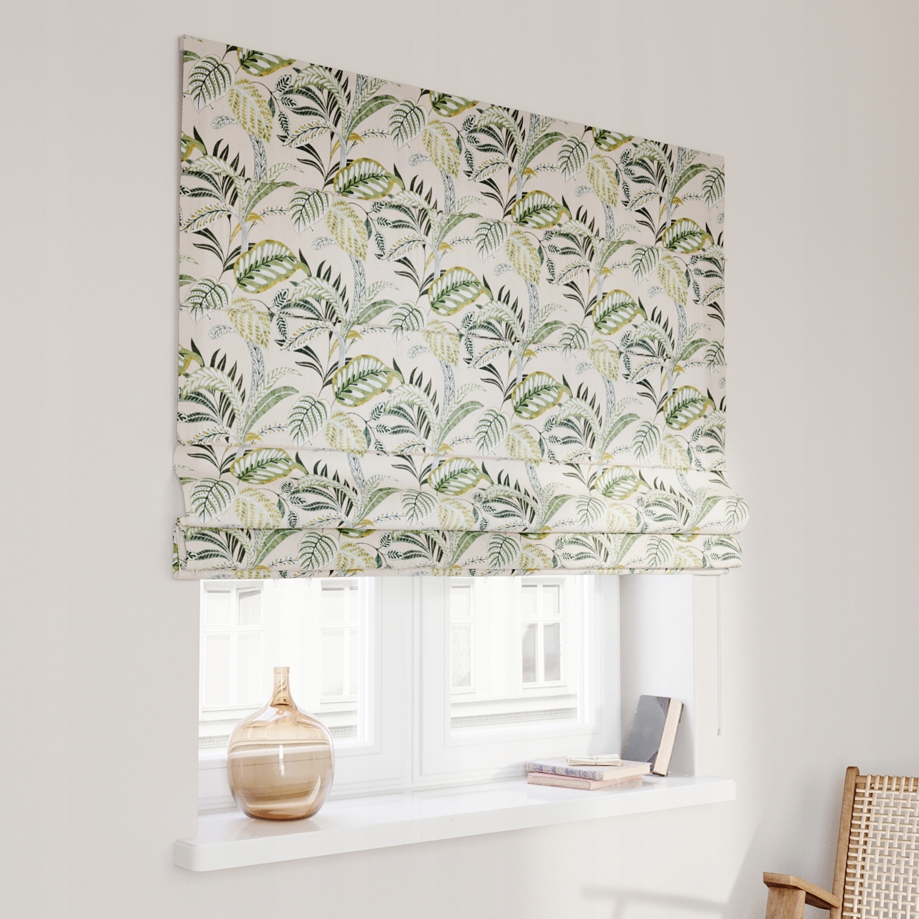 Hotová rímska roleta Capri 100 x 170 cm zelená