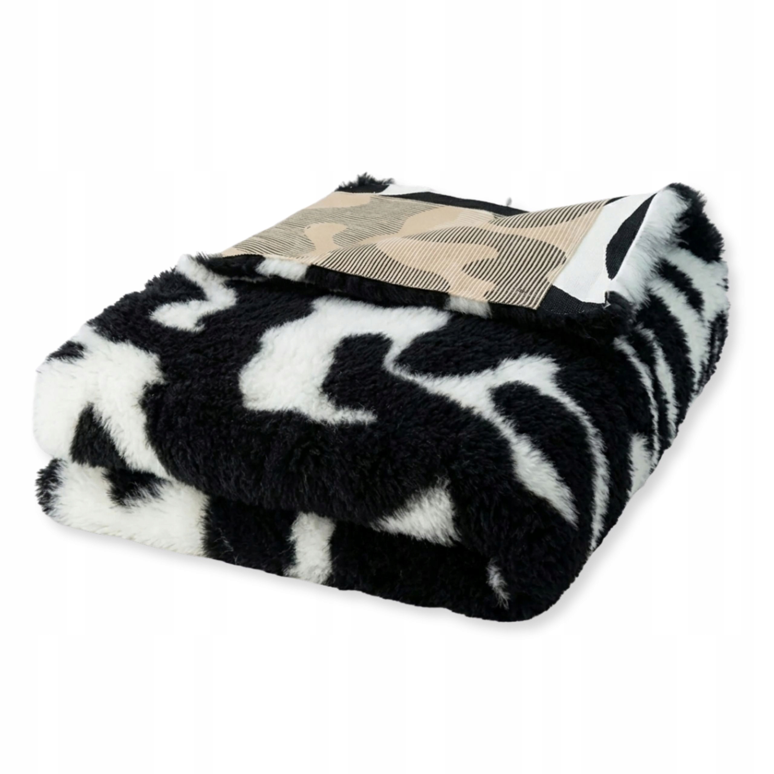 Dry bed antypoślizgowe legowisko 150x100cm czarno białe zebra The Zoo