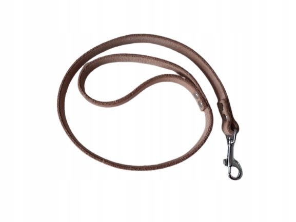 Levně Kožené Vodítko 800cm x 16mm. Přírodní