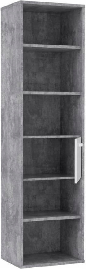 Regał na Książki Młodzieżowy Wysoki Beton Canmore Kolekcja Canmore