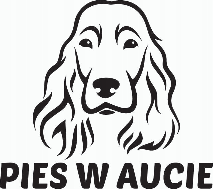 

Naklejka wlepka Cocker Spaniel - Pies W Aucie