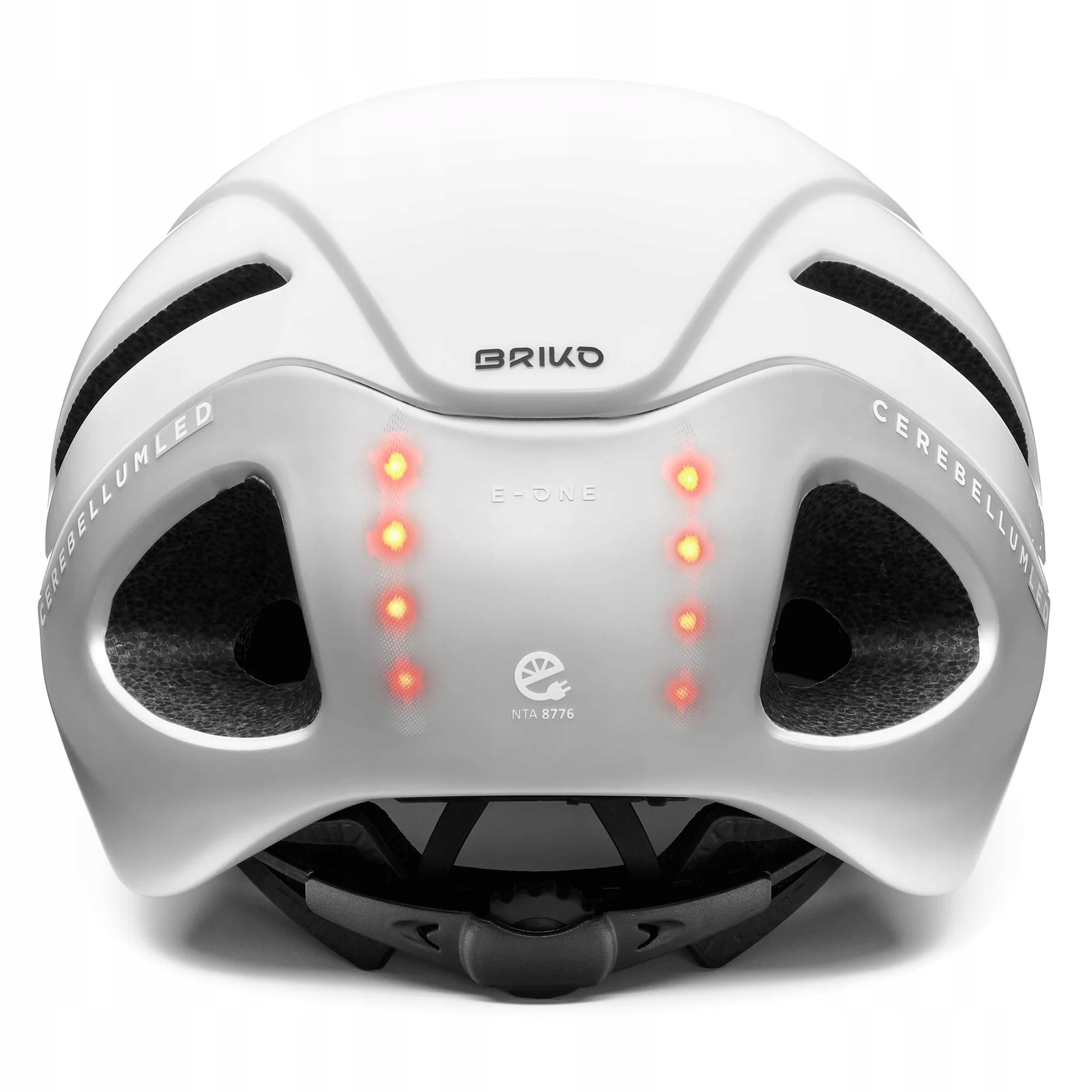 Kask rowerowy BRIKO E-ONE LED przód/tył Rozmiar M 53-58 cm Marka Briko