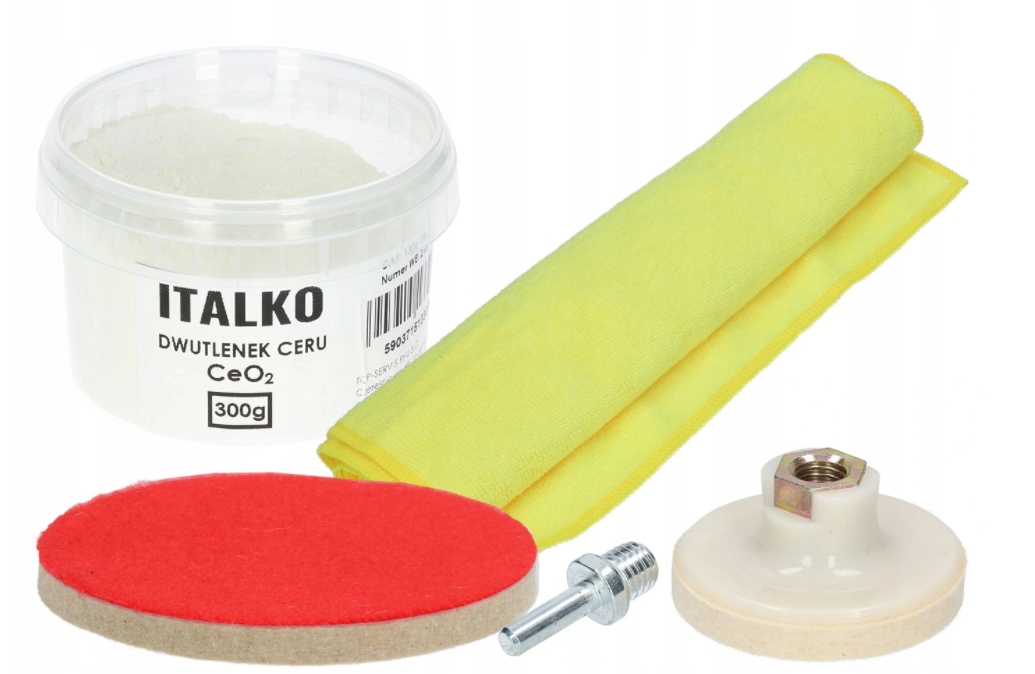 

Zestaw Tlenek Ceru 300g Pad Filcowy 125MM Ręcznik