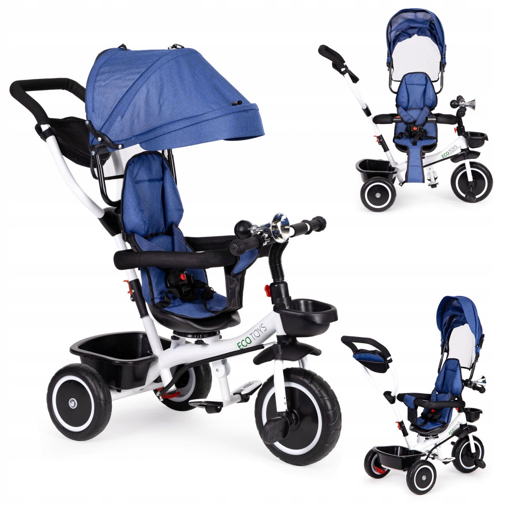 Rowerek Ecotoys 360 Stalowy Dla Dzieci 6M+ Koła Eva