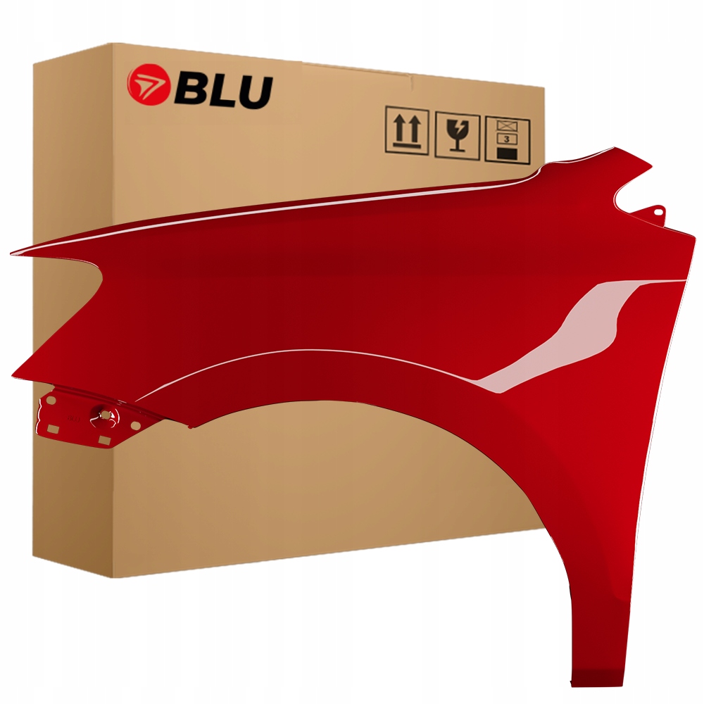 Blu Blatník Vw Polo 6R V 5 LA3X levý červený 09-17 přední SunsetRot