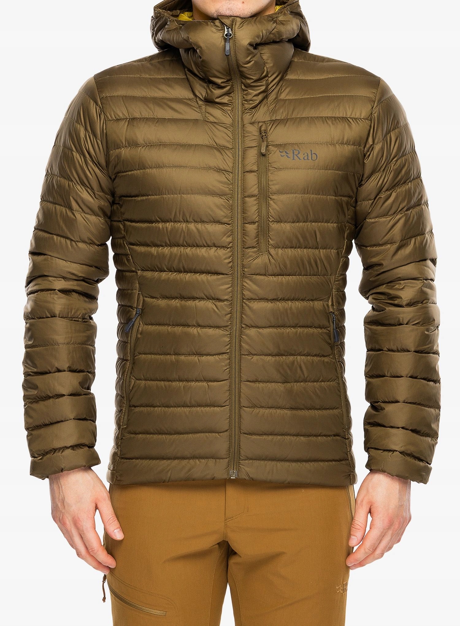 Péřová bunda Rab Microlight Alpine Jacket oak S