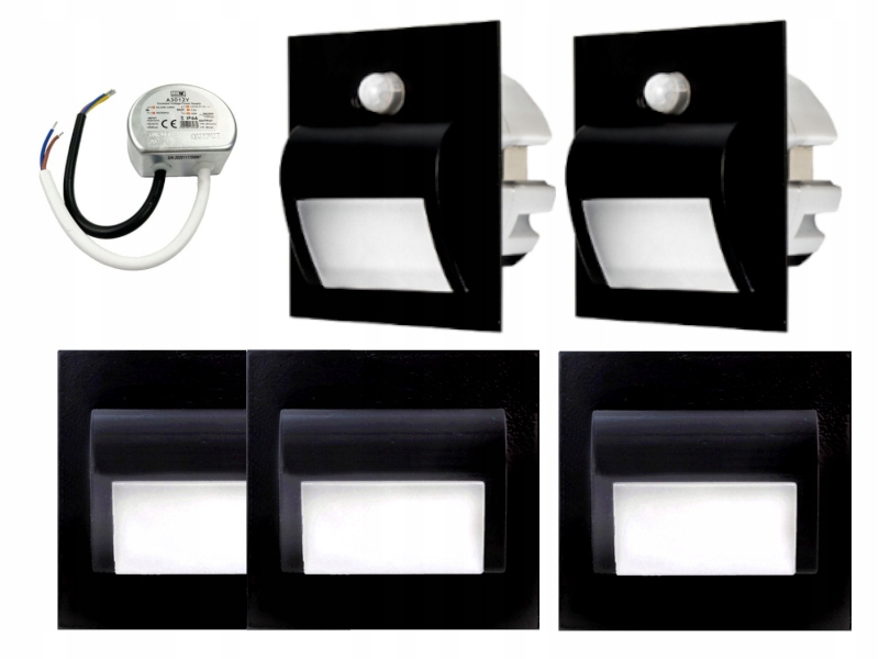 Sada osvětlení schodů Halogen Led 5x senzory