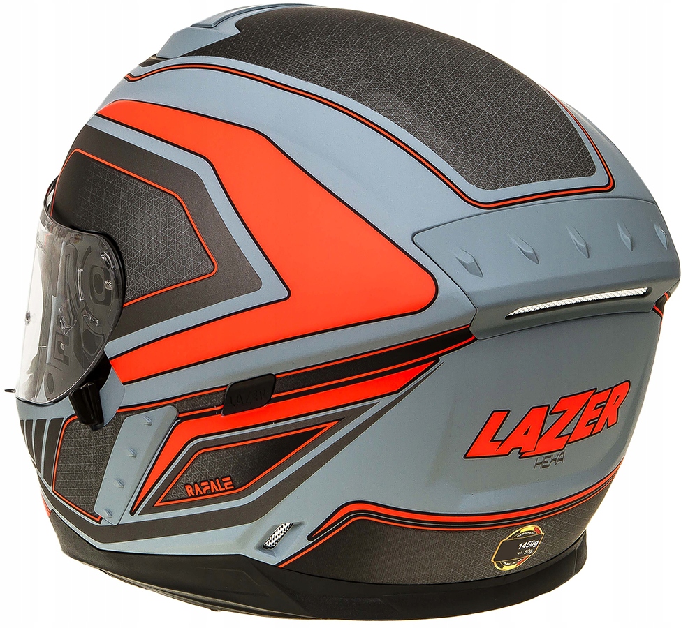 SOLIDNY KASK INTEGRALNY LAZER RAFALE HEXA S Kolor czerwony szary inny