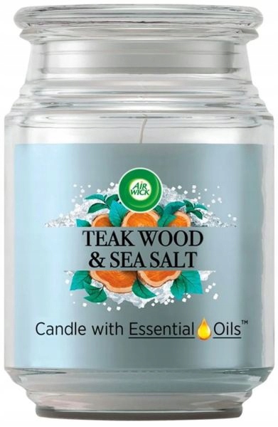 

Air Wick Świeca Zapachowa Teak Wood Sea Salt 480g