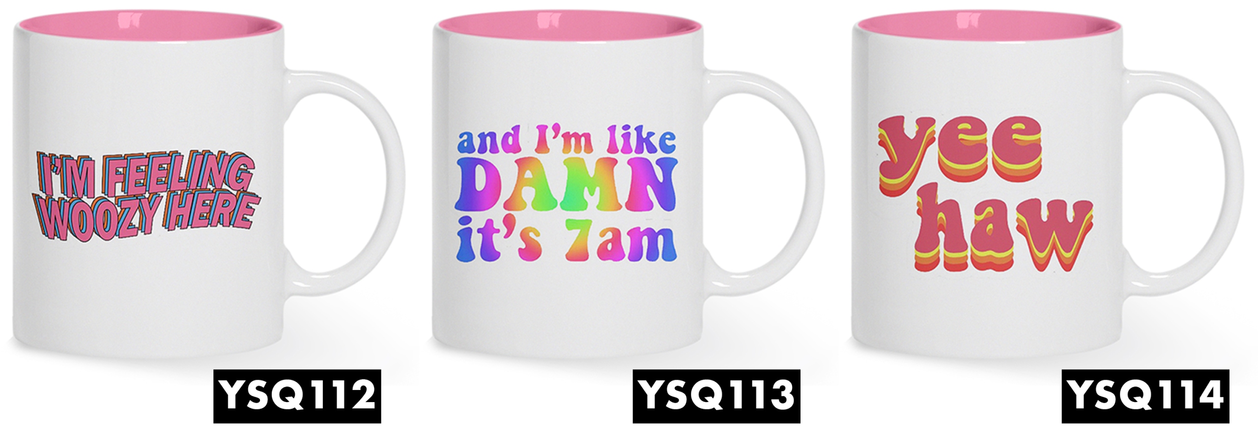 Kubek Różowy Na Prezent HAVE A NICE DAY Wzory Marka inna