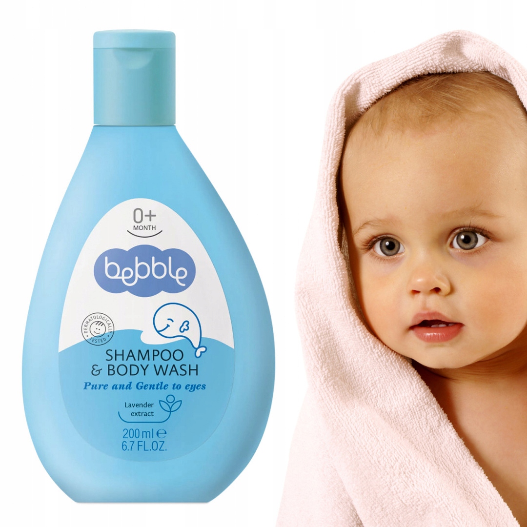 BEBBLE SZAMPON I ŻEL DO KĄPIELI 2w1 lawenda 200 ml