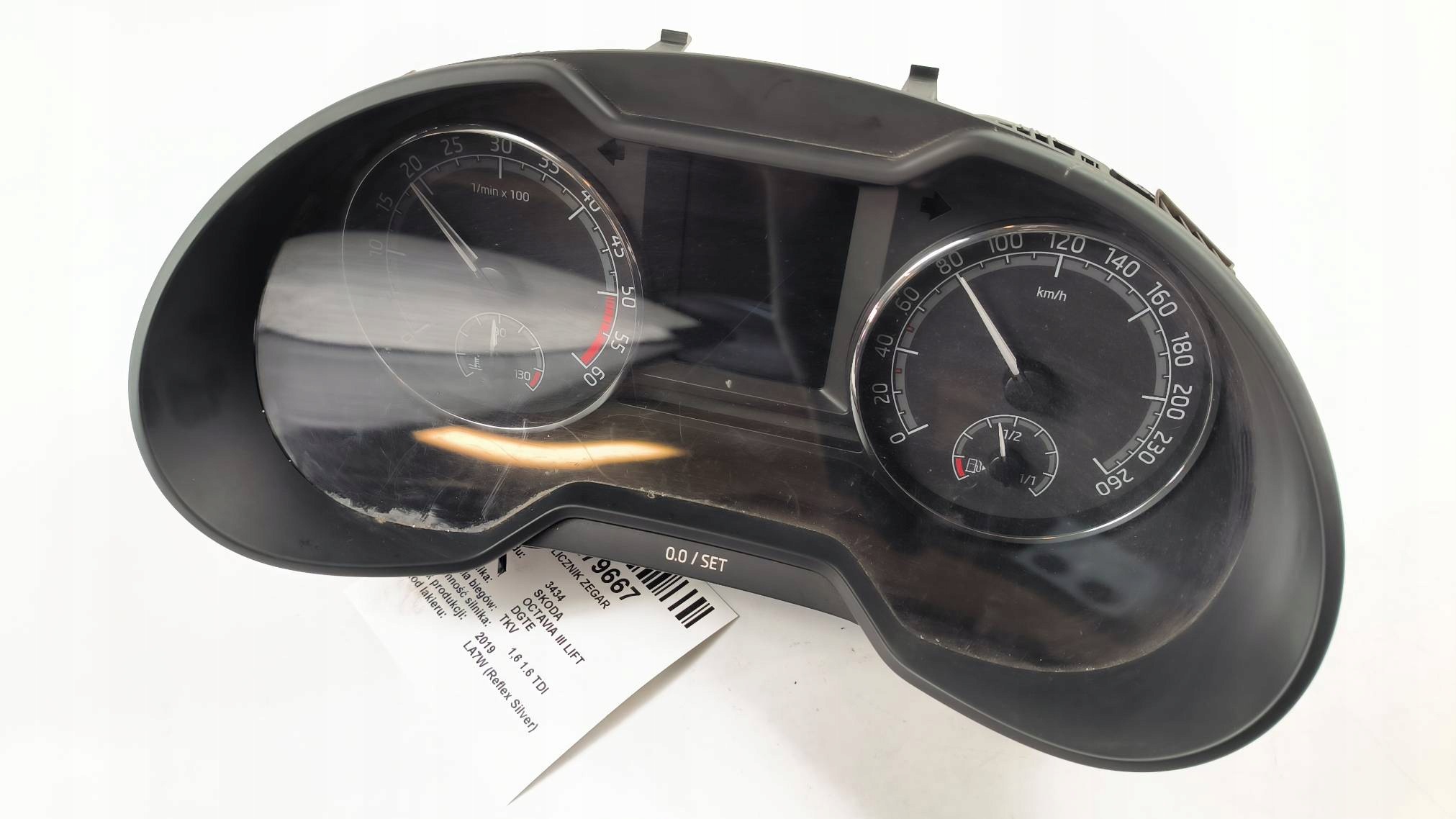 dials clock 5E0920781F SKODA OCTAVIA III LIFT