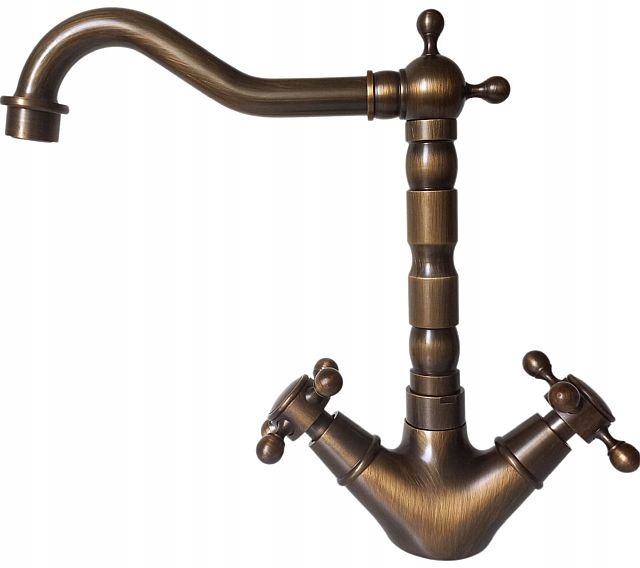 BATERIA UMYWALKOWA RETRO RUSTILO ANTYCZNY MOSIĄDZ Typ montażu stojąca