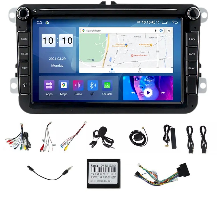Радіо ANDROID GPS VW PASSAT B6 B7 GOLF V VI 4 / 64GB