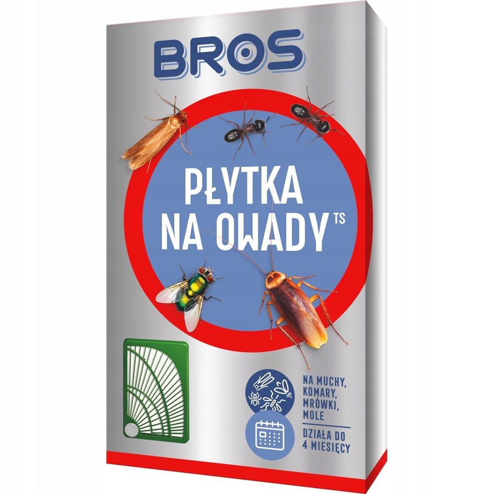 

Bros Płytka Na Owady Muchy Komary Mole Meszki