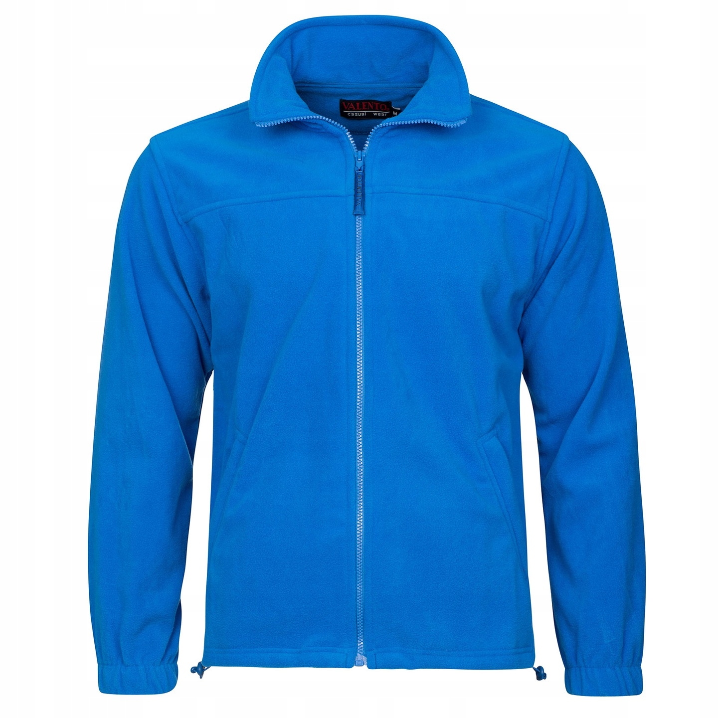 Pánská Fleecová Mikina Mikina Fleecová na zip s kapsami na zip, modrá, vel. S