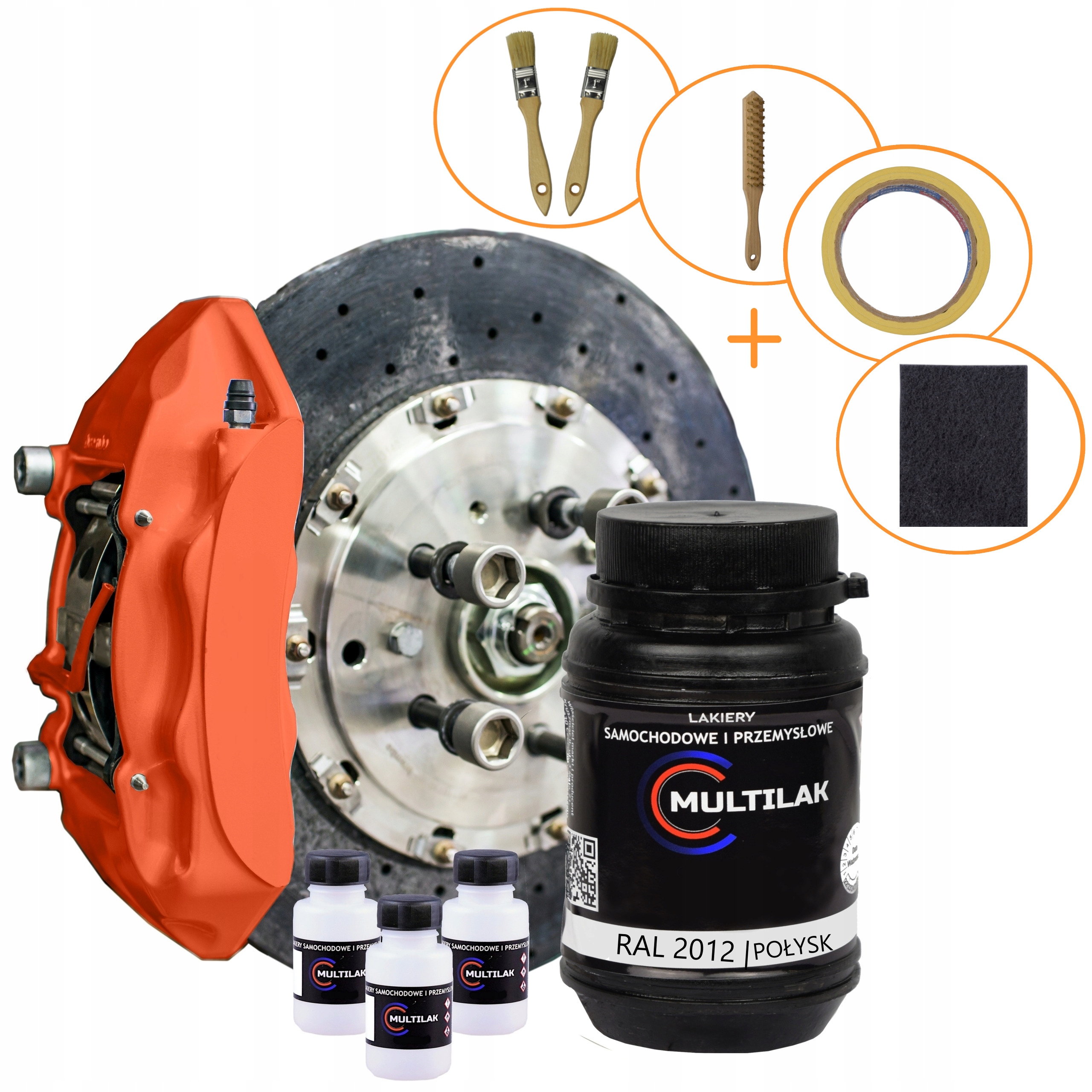 Lakier do zacisków hamulcowych XXL RAL 2012 POŁYSK