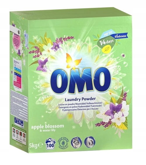 Levně Prací prášek Omo Apple Blossom & Water Lily Prášek 100p 5 kg
