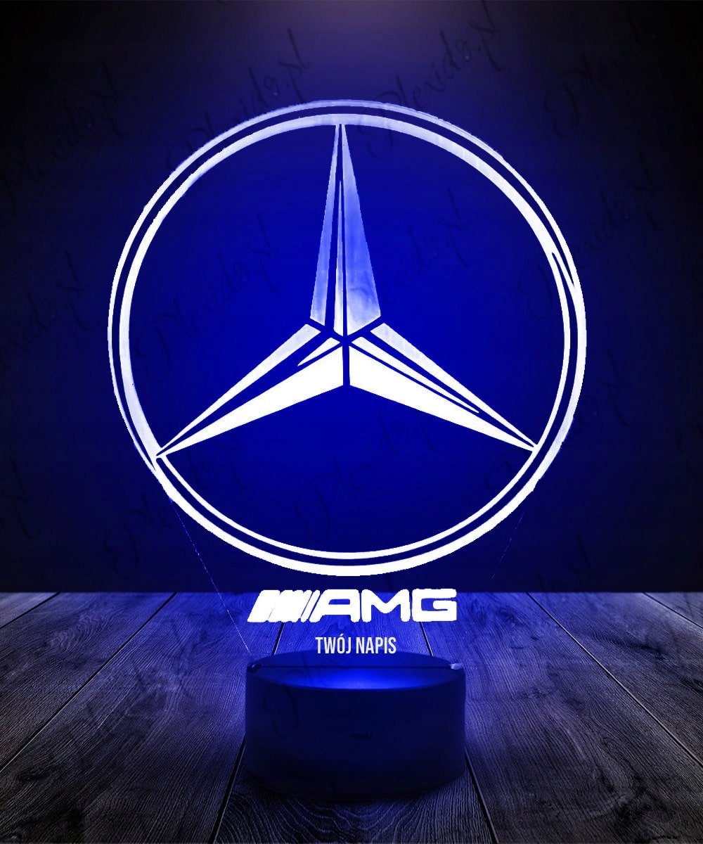 Stolní lampa Mercedes LOGO 16 kol. LED PLEXIDO za 452 Kč - Allegro