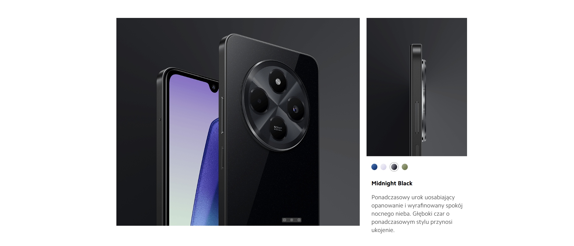 Smartfon Redmi 14C 8GB / 256GB 4G (LTE) czarny Pamięć RAM 8 GB