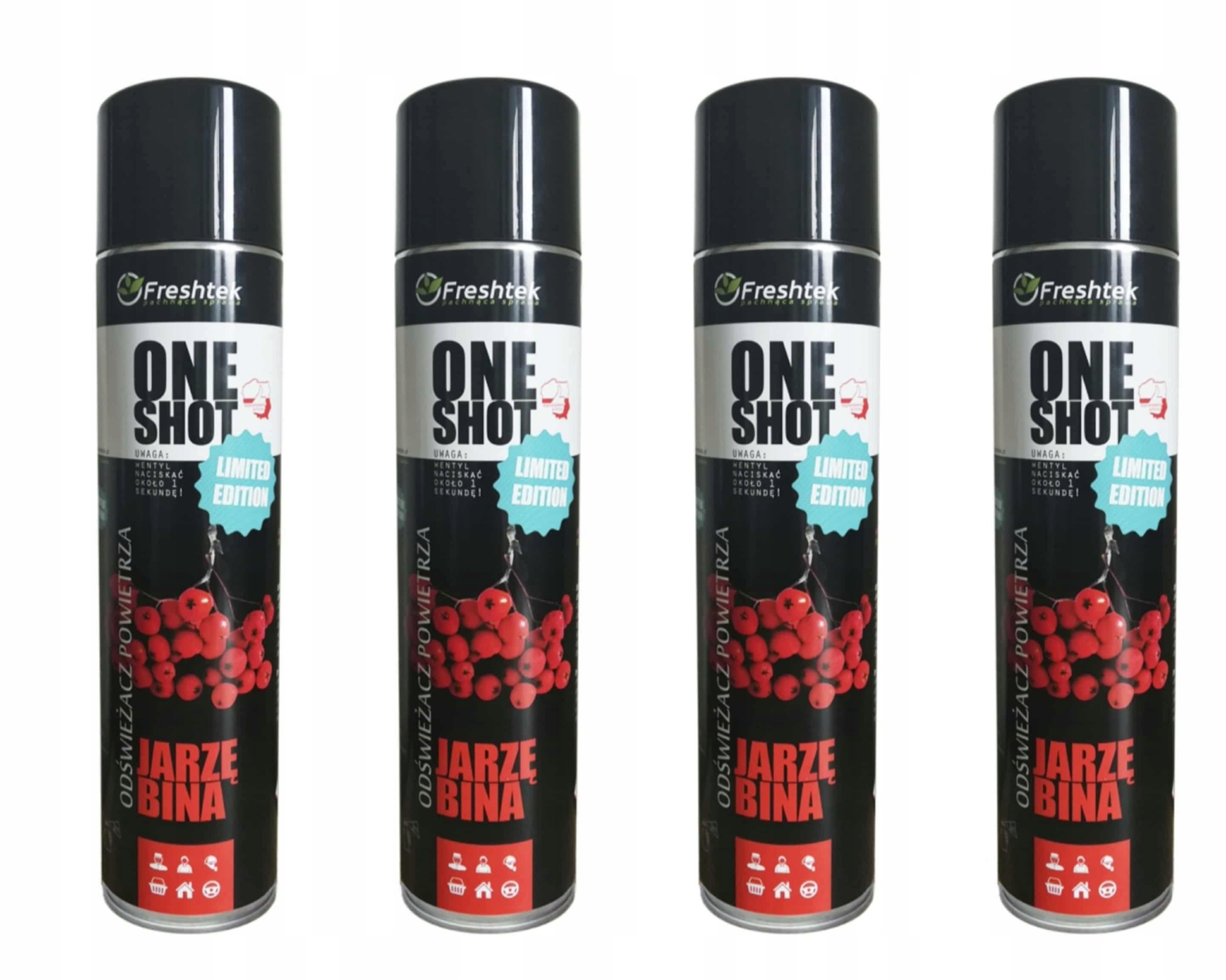 Set 4ks Freshtek Jeřabina 600 ml Osvěžovač