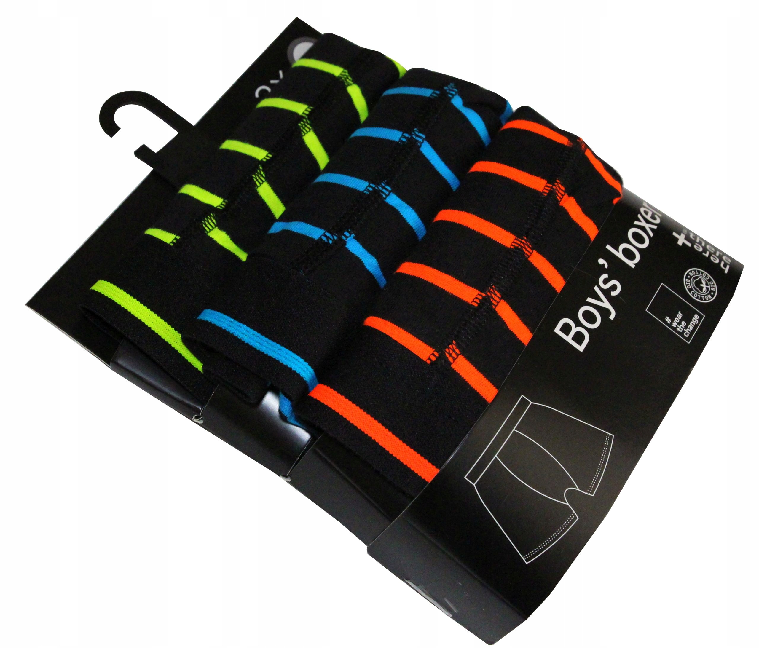 

C&a 3 pack majtki Bokserki neon mix 158/164