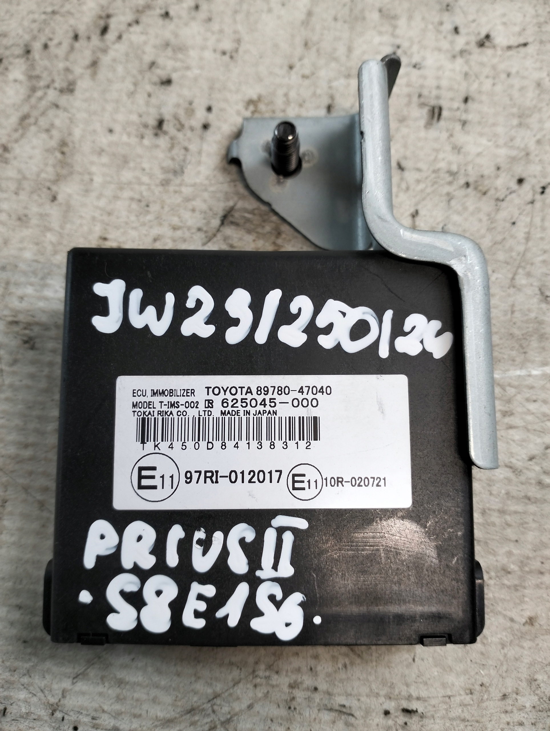 module control unit IMMOBILIZERA TOYOTA PRIUS II 1.5 89780-47040