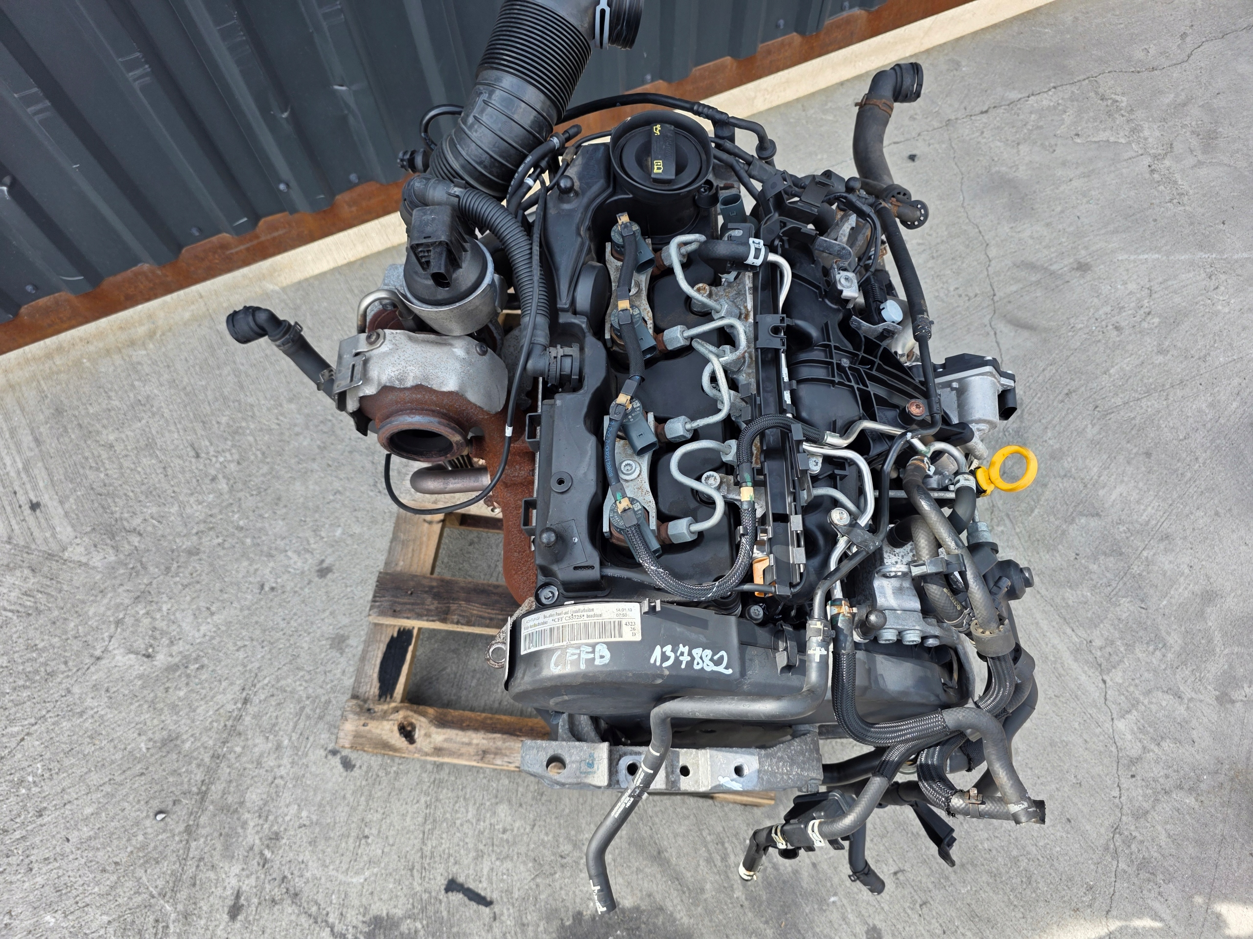 engine complete AUDI VW SEAT SKODA 2.0 TDI CFF CFFB 137882 KM original !!!