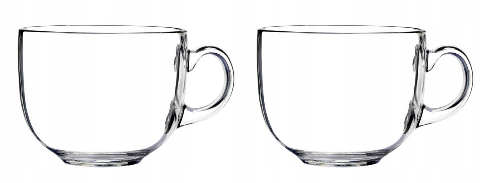 

Kubek szklany Duży Filiżanka 2 x 450 ml szklanka