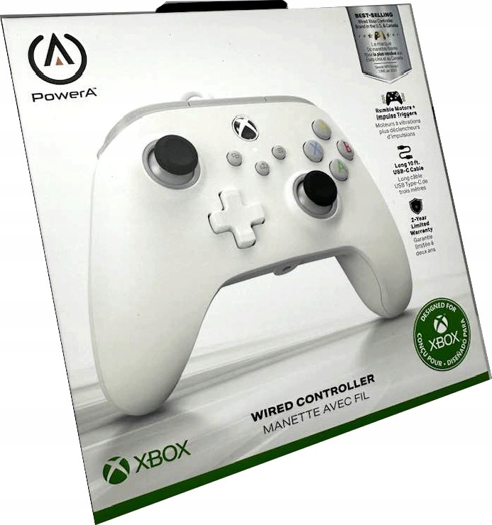 Drátový ovladač PowerA X/S/Xbox One bílá