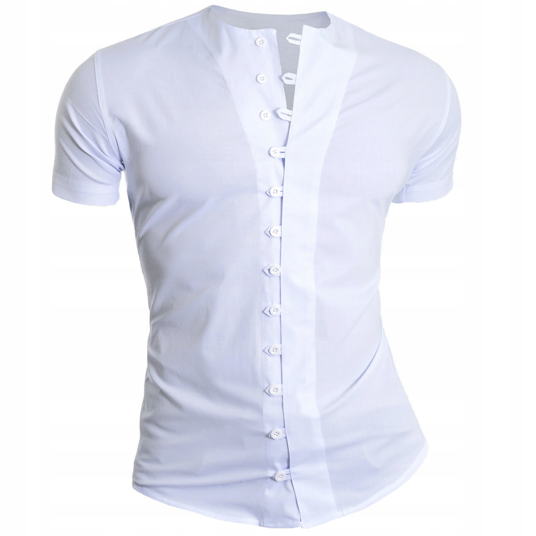 

Koszula Męska Casual Stójka Comfort Slim Kolory