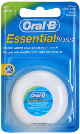 Oral B Essential Floss - Voskovaná zubná niť