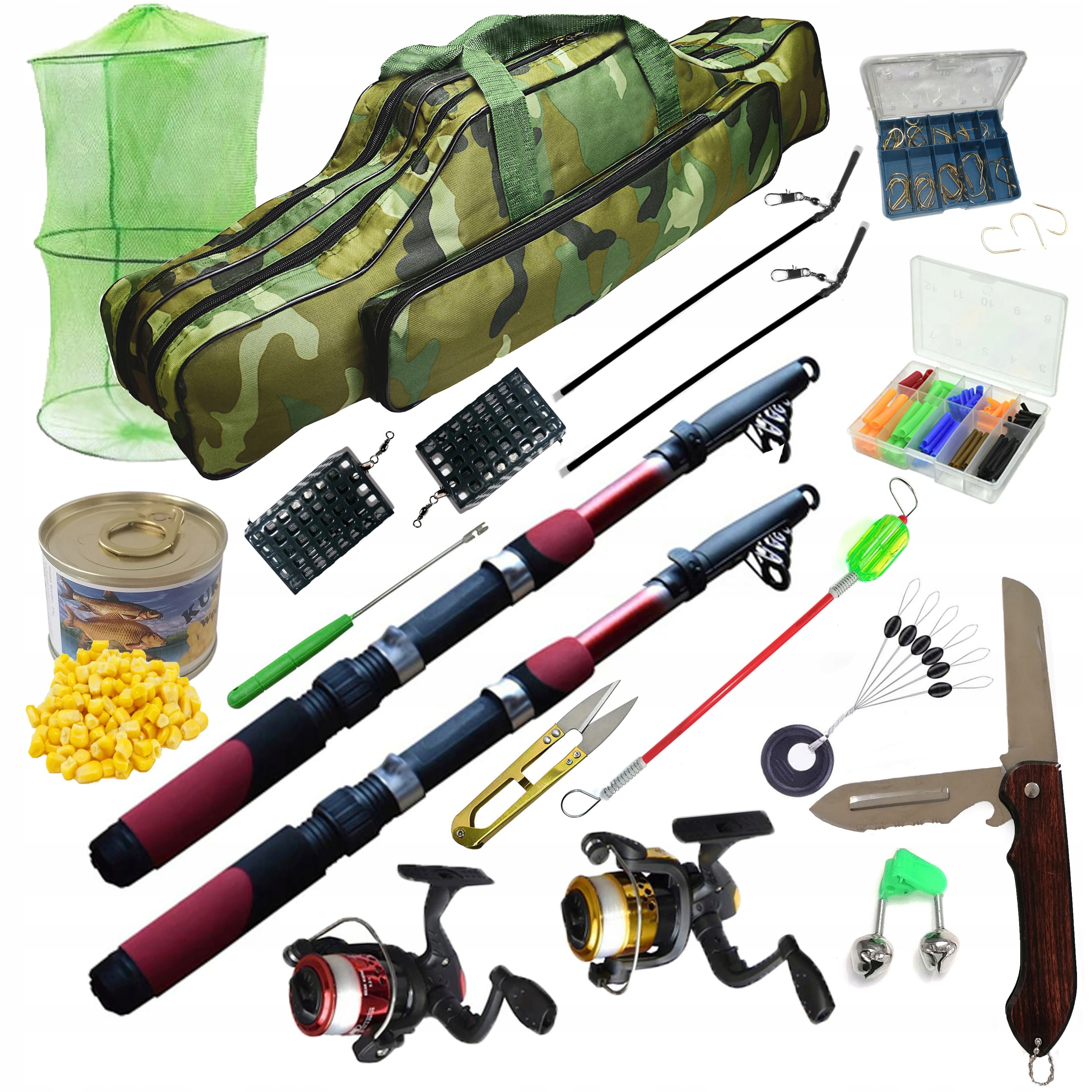 Rybářský Set Grunt 2x Prut 2x Kolow Obal